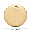 Ion Plating(IP) 304 Stainless Steel Charms STAS-K112-01G-3