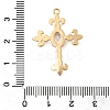 Brass Micro Pave Clear Cubic Zirconia Pendants KK-F916-40G-3