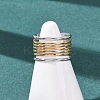 304 Stainless Steel Cuff Open Rings LS-RJEW-H266-04B-GP-1