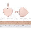 Ion Plating(IP) Fashionable 304 Stainless Steel Stamping Blank Tag Pendants LS-STAS-J002B-01RG-4