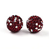 Polymer Clay Pave Rhinestone Beads RB-T018-01E-1