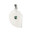Natural Quartz Crystal Carved Pendants G-P599-04P-11-1