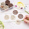 DIY Wooden Dangle Earring Making Kits DIY-FH0002-82-3
