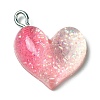Gradient Color Transparent Resin Pendants LS-RESI-A023-01D-1