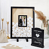 Rectangle Wooden Wedding Guest Book ODIS-WH0043-231-5