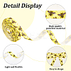 Polyester Bees Printed Grosgrain Ribbons LS-SRIB-WH20020-018C-5