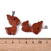 Natural Red Jasper Pendants G-T144-11F-3