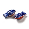 Handmade Printed Porcelain Beads PORC-E015-17G-2