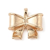 Bowknot Brass Charms KK-N256-05G-1