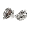 Natural Quartz Connector Charms G-C172-05P-2