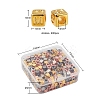 400Pcs 4 Style CCB Plastic Beads CCB-YW0001-06-3