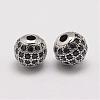 Brass Micro Pave Cubic Zirconia Beads ZIRC-E110-04P-1