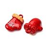Christmas Themes Baking Paint Alloy Pendants FIND-G097-02D-2