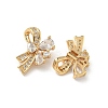 Brass Micro Pave Cubic Zirconia Pendants KK-Z136-51G-2