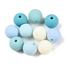 Rubberized Style Imitated Silicone Acrylic Beads MACR-T048-01C-12-1