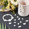 400Pcs 5 Style ABS Plastic Imitation Pearl Beads KY-FH0001-13-2