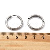 201 Stainless Steel Hoop Earrings EJEW-P304-15B-P-5