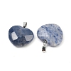 Natural Blue Aventurine(Dyed & Heated) Pendants G-A281-02P-07-2
