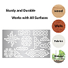 2Pcs 2 Styles Stainless Steel Cutting Dies Stencils DIY-WH0378-003-6