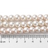 (Defective Closeout Sale: Fading) Baking Paint Pearlized Glass Pearl Round Bead Strands LS-HY-XCP0001-12-5