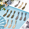 12Pcs 3 Colors Alloy Cord Ends FIND-GF0009-09-4