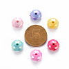 Opaque Acrylic Beads MACR-Q239-018B-4