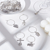 Tibetan Style Alloy Wine Glass Charms AJEW-LP00002-1