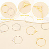SUPERFINDINGS 120Pcs 2 Colors Iron Wire Wrap 2-Loop Link Pendants FIND-FH0004-70B-4