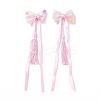Bowknot Long Ribbon Alligator Hair Clip LS-PHAR-D013-03A-2