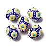 Glass Enamel Beads GLAA-C038-01G-1