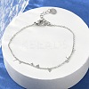304 Stainless Steel Cable Chain Bracelets for Women BJEW-A036-20P-1
