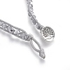 (Jewelry Parties Factory Sale)Korean Waxed Polyester Cord Wrap Bracelets BJEW-JB04061-4