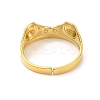 Ion Plating(IP) 304 Stainless Steel Cuff Finger Rings RJEW-L107-008G-3