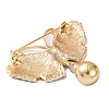 KC Gold Plated Alloy Brooches JEWB-L017-04KCG-03-2