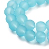 Baking Paint Transparent Glass Bead Strands GLAA-S031-10mm-21-3