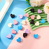 20Pcs 5 Colors Opaque Spray Painted Acrylic Beads OACR-TA0002-76-5
