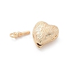 Brass Heart Box Clasps KK-U052-29G-3