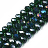 Electroplate Glass Beads Strands EGLA-A034-T8mm-B28-4