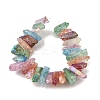 Electroplated Natural Quartz Crystal Beads Strands G-G791-15-02-2