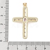 Real 18K Gold Plated Brass Micro Pave Cubic Zirconia Pendants KK-A209-26G-4