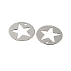 Brass Etched Metal Embellishments Pendants KKC-D001-10P-2