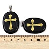 Natural Obsidian Pendants G-S392-01I-3