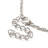 Alloy Rhinestone Cat Pendant Necklace NJEW-A017-01P-02-3