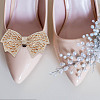 4Pcs 2 Colors Rhinestone Bowknot Shoe Decoration AJEW-HY0001-78-5