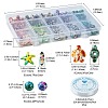 DIY Ocean Theme Synthetic Turquoise Beaded Stretch Bracelet Making Kit DIY-FS0005-56-4