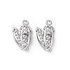 Brass Rhinestone Pendants KK-E793-01P-1