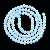 Two-Tone Imitation Jade Glass Beads Strands GLAA-T033-01A-05-2