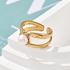 304 Stainless Steel Cuff Rings RJEW-S396-03G-2