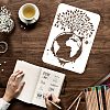 Plastic Reusable Drawing Painting Stencils Templates DIY-WH0202-252-3