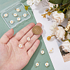 12Pcs Natural Freshwater Shell Flower Connector Charms PALLOY-HS00006-3